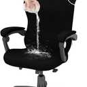 Gaming Chair Cover Waterproof Cat Scratch Proof , Stretch Gaming Chair Seat Cover with Armrest Breathable for Big and Tall, Anti Scratch Pet Resistant Guard for Reclining Racing Game Chair - Black