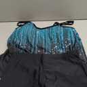 Urchics 2026 Women Two Piece Tankini Swimsuit Tummy Control Plus Size Long Torso Top and High Waisted Boyshorts Bathing Suits (Large, Green Meteor)