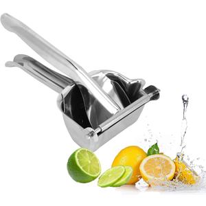 Manual Juicer, 304 Stainless Steel Lime Squeezer Tomato Press Manual Citrus Juicer with Comfortable Handle Kitchen Accessories Fresh Fruit Juice Extractor for Lemon Grape Fruit