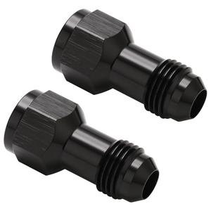 Podavelle 6AN Female Flare to 6AN Male Flare Extension Fitting Adapter Straight Aluminum Black 