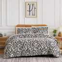 SOUTHSHORE FINE LINENS Khari Microfiber 2 Piece Duvet Cover Set, Queen Size