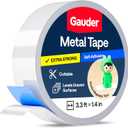GAUDER Metal Tape Self Adhesive | Ferrous Tape for Magnets | Metallic Steel Strip (3.3 ft)