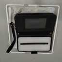 OCASE for iPhone 17 Crossbody Wallet Case - Stylish PU Leather Handbag Phone Purse with Zipper Closure, Card Slots & RFID Blocking - Wrist Strap, Lanyard, Kickstand - Diamond Check Black