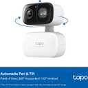 Tapo 2K Indoor/Outdoor Pan/Tilt Wired Security Camera - Baby Monitoring, Person & Baby Cry Detection, 360 Motion Tracking, Night Vision, No-Subscription Local Storage or Optional Cloud, C216 (2-Pack) (White)