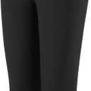 PRSFPN Womens Summer Casual Capri Leggings High Stretch Yoga Skinny Pants Comfortable Leggings for Workout (Black, XXL)