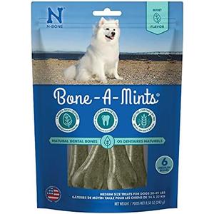Bone-A-Mints All Natural, Wheat-Free Breath Freshening Bone, 8.58-Ounce, Medium, 3 Pack, BBD: 05/22/2026