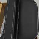 Arcoche 2-Pack Black Obsidian Car Seat Gap Filler - Premium Leather Wrapped Wood Organizer with Flocked Finish Universal Fit for Car SUV Truck Anti-Drop Console Side Storage Interior Accessories