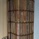 LazBlinds No Drill Bamboo Roman Shades, 40" W x 48" H, Malay Walnut