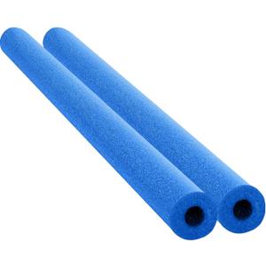 Chochkees Floating Pool Noodles Foam Tube 2-Pack, Thick Hollow Noodles for Floating in The Swimming Pool, 52" Inches Long (Blue)