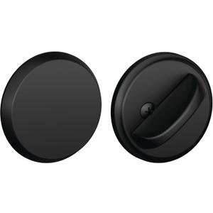 Schlage B81 622 Deadbolt with Standard Trim, Non-Keyed One Sided Deadbolt, Highest Residential Security, Matte Black