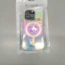 Magnetic Iridescent Clear Case for iPhone 14 Pro [Compatible with MagSafe] [Military Grade Protection] Shockproof Phone Cases for Women Men Slim Thin Cover- Iridescent Design