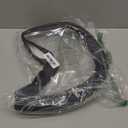 Ouzorp Car Steering Wheel Cover, Microfiber Leather Steering Wheel Covers with Anti-Slip Lining, Universal 14.5-15 inchs Black