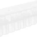 2 x Plastic Vial Box Case 3 Ml Vial Holder Case Microtube Organizer Essential Oils Storage Box Compartmented Storage System for Lab Home and Travel 6.85 X 1.85 X 1.61 in