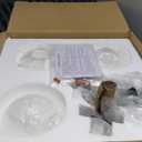 Modern Ceiling Light Fixture, 3-Lights Soft Black Semi Flush Mount Ceiling Light With Frosted Glass Shade, Hallway Sputnik Chandelier Lighting Fixture, Close To Ceiling Light Fixtures for Bedroom