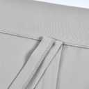 DONREN Light Grey Balloon Roman Blind - Window Tie Up Shades for Campers/Bathroom Window/Thanksgiving (1 Piece 34 W by 63 L)