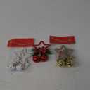Christmas Decorations 3PCS Christmas Bell Ornaments for Christmas Xmas Tree Decoration Hanging Bells with Star Decor for Christmas Party Home