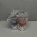 HOST Beer FREEZE Beer Glass Cups Set Drinking Glasses, Freezer Mugs with Gel Double Walled Cool Cups Plastic Multicolor 16oz Set of 4 (Assorted)