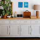 Ravinte 35 Pack 5 Inch Cabinet Pulls Champagne Bronze Stainless Steel Kitchen Drawer Pulls Cabinet Handles 5 InchLength, 3 Inch Hole Center