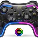 Gammeefy Switch Controller Compatible with Nintendo Switch/Lite/OLED, Switch Pro Controller With Breathing LED, Switch Remote Supports Multi-Platform&App with Turbo, Wake-up Function
