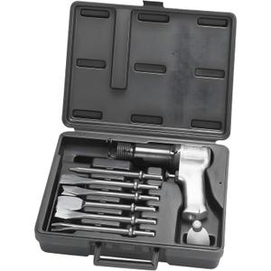 Ingersoll Rand 121-K6 Super Duty Air Hammer Kit, 121/Q Tool Plus 6 PC Chisel Set with Storage Case, Touch Trigger for Max Control, 3000 BPM