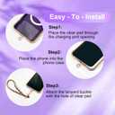 OOK Magnetic Phone Case iPhone 17 Pro Max 6.9 Inch [Compatible with MagSafe] Soft TPU Heart Phone Cover with Screen Protector Shockproof Protection Slim Case with Strap Lanyard for Women - Purple