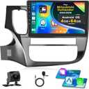 [4G+64G] Inefala for Mitsubishi Outlander 2012-2018 Android 15 Car Radio Stereo with Wireless Carplay Android Auto, 10 Inch HD Touchscreen with WiFi GPS Bluetooth5.0 FM/RDS 32EQ SWC Backup Camera MIC