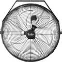Simple Deluxe 20 Inch High Velocity 3 Speed, Black Wall-Mount Fan