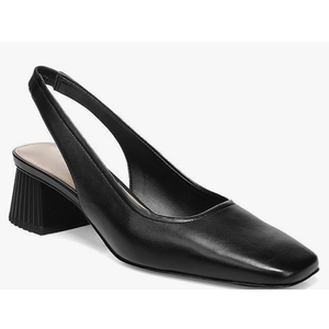 Juliet Holy Women's Slingback Low Chunky Heels Pumps Closed Square Toe Block Heel Slip On Party Dress Work Shoes