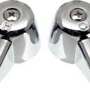 Danco Central Brass Pair of Faucet Handles, Chrome, 80401