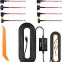 Dash Cam Hard Wire Kit for FOCUWAY T5/ T5 Pro/ T6/ D2 Duo/ D4 Duo Model, 4 Meter Dashboard Camera Car Charger Cable Kit 12V- 24V to 5V, Power Adapter with LP/Mini/ATO/Micro2 Fuse for Dash Cam