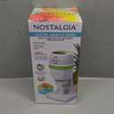 Nostalgia Snow Cone Shaved Retro Table-Top Slushie Machine - Includes 1 Reusable Plastic Cup and Ice Molds, White, Green