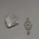 XunYee 6 Pcs Crystal Rhinestone Applique Silver Wedding Applique Iron on Rhinestone Hair for Bridal Wedding Dress Clothes Shoes