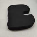 5 STARS UNITED Seat Cushion for Tailbone Pain Relief  Memory Foam Lifting Pillow for Coccyx, Hip, Hemorrhoid, Sciatica & Post-Surgery Recovery  Wheelchair, Car, Desk, Gaming & Office Chairs, Black (Standard)