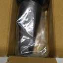 Universal Bathroom Tub Spout with Metal Tub Spout Cover Ring, 5 1/4 Inches Reach Wall Front Mount Faucet with Shower Diverter 1/2" IPS Inside Thread(Matte Black)