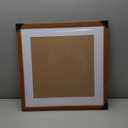 19x19 frame,Distressed Farmhouse Wood Pattern 19x19 frame with mat 15x15,Horizontal and Vertical 19 x19 picture frame,Plexiglass,Wall Dcor,Teak Wood Grain,1Pack