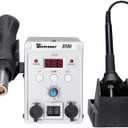 8586 700W 2 in 1 SMD Rework Soldering Station LED Digital Display Hot Air Gun Solder Iron 110V US Plug ESD Welding Repair Tools