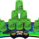 Speed Stacks | Sport Stacking Competitor, Neon Green - 12 Cups, Holding Stem, With GX Timer And Mat | WSSA Approved