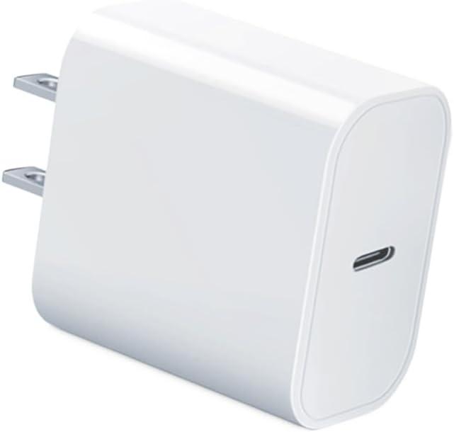 USB-C Charger Block 20w Compatible with Apple Watch Block, iWatch Series Ultra/10/9/8/7/6/SE/SE2/5/4/3,iPhone 16/15,gvmkwejk Type-C PD Fast Charging USBC Power Adapter,1-Pack White