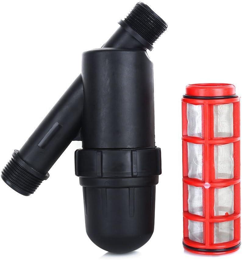3/4 Inch Screen Irrigation Filter, Stainless Steel Screen Inline Filter, Mesh Conditioning Strainer, Drip IrrigationTank Pool Pump, for Garden Greenhouse Agricultural Drip