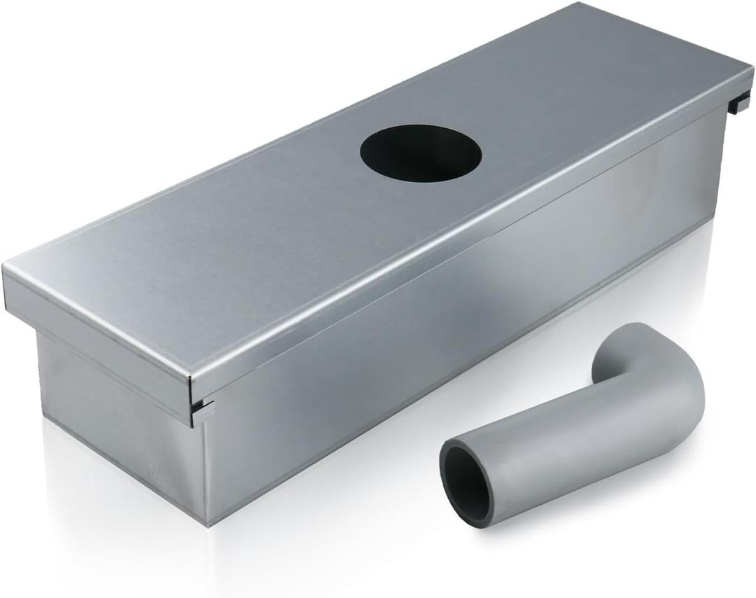 Grease Box for Commercial Exhaust Fans and Food Truck Exhaust Fans, Grease Catcher Includes Downspout, Rooftop Grease Holder for Kitchen