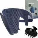 Men's Side Hair Flattener with Scalp Massager - Patented 3-Minute Down Perm Presser with Color-Changing Heat Indicator Technology and Ventilated Design for Fast/Easy Grooming