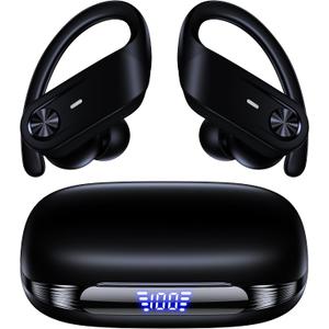 TAGRY Hybrid Active Noise Cancelling Wireless Ear Buds 80 Hrs Playtime Hi-Res Stereo Quality Bluetooth Earbuds with Transparency Mode Headphones Bluetooth Earhooks ANC Earphones for Work