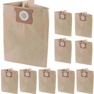 Pack 10 Vacuum Bags For DEWALT 6 to 10 Gallon Shop Vac DXVA19-4101, Dust Collection Bag with Filter For Vacmaster VHBM, Replacement Parts BM08 Accessories Kit