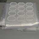 EurCross 75 inch Long Clear Shower Curtain Liner with Design, Waterproof Softer Plastic Curtain Liner for Bathroom 72x75 inches Length with 3 Bottom Weights