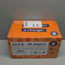 Pura Size 4 Eco-Friendly Diapers (18-31lbs) TCF Hypoallergenic, Soft Organic Cotton, Sustainable, up to 12 Hours Leak Protection, Allergy UK, Recyclable Packaging, 3 Packs of 22 (66 Diapers)