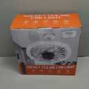 Socket Fan Light - 12" Socket Fan Ceiling Fan With Light and Remote, E26 Base, 4 Speed Wind Adjustment, 3000-6000k Dimmable LED Light for Bedroom, Kitchen (White)