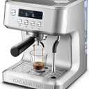 CASABREWS Ultra Pro 20 Bar Espresso Machine with Fast Heating System
Ready in 3 Seconds, LCD Display, Custom Brew Temp, 20-Bar Italian Pump, 3 Holes Steam Wand, Latte & Cappuccino Machine