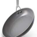 Ninja Ceramic Pro 10.25" Fry Pan, Non-Stick Pan, Nontoxic, PTFE Free, Ceramic Coated, Stainless Steel Handle, Stove and Oven Safe to 550F, All Stovetops & Induction Compatible, Black, CW30026BK