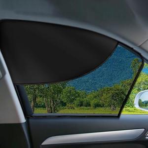 LSTRAGY 2 PCS Car Window Shades, Magnetic Double Layer Car Side Window Sun Shades with Full Shade/Half Shade, Front Window Covers for Driver,Car Accessories