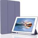 Case for iPad Air 3 / Pro 10.5 Inch, Lightweight Slim Soft TPU Trifold Stand Smart Cover, Auto Sleep/Wake Case with Pencil Holder for iPad Air 3rd Generation/Pro 10.5 - Lavender Gray